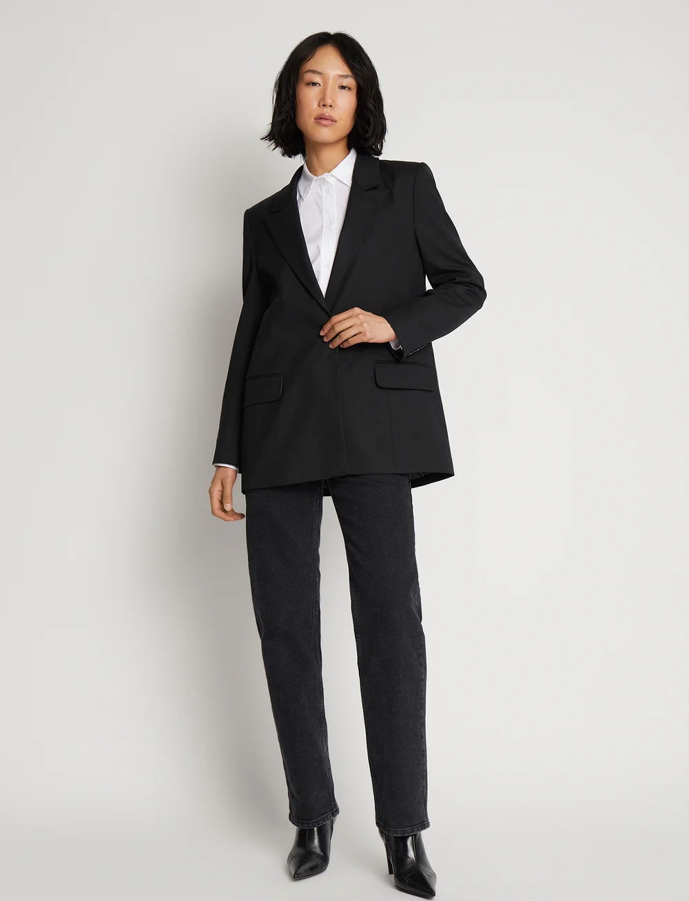 Munthe - SUSSIMA - enkeltradede blazere - black - 0