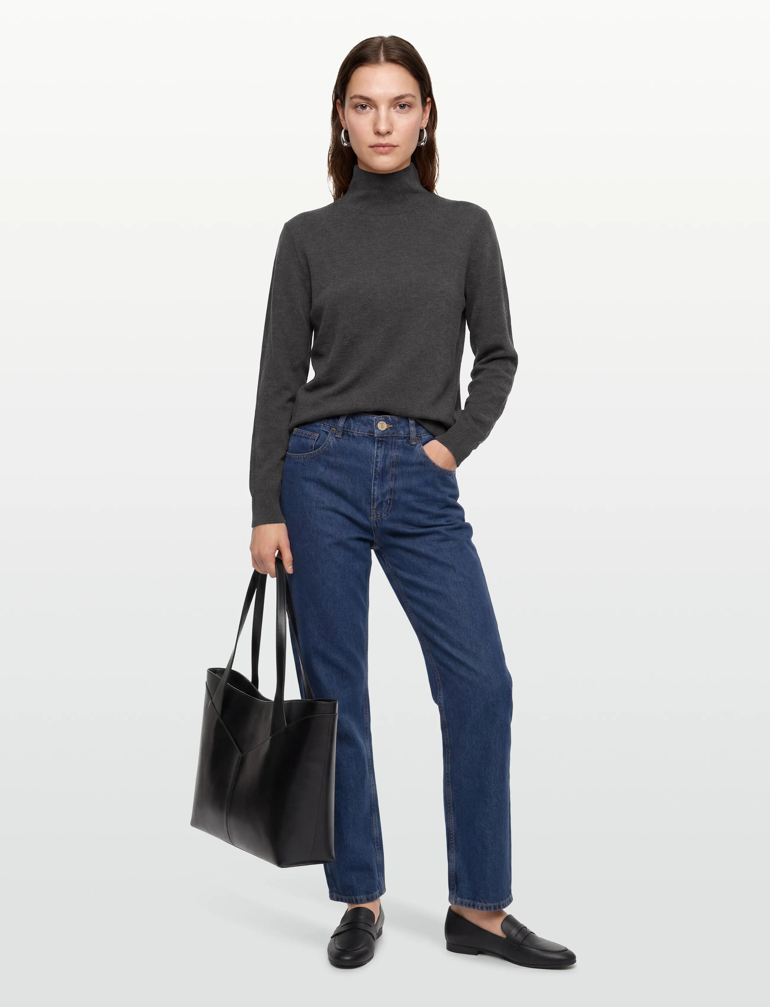 Munthe - GOLDILOCK - polotröjor - charcoal - 0