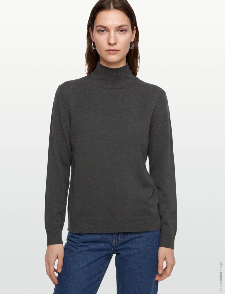 Munthe - GOLDILOCK - rollkragenpullover - charcoal - 3