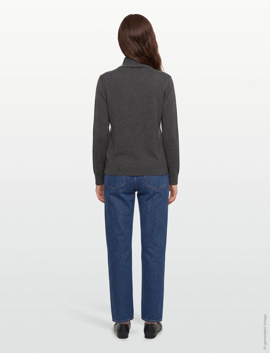 Munthe - GOLDILOCK - rollkragenpullover - charcoal - 4
