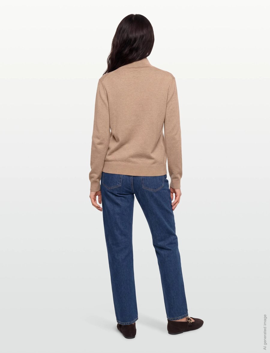 Munthe - GOLDILOCK - rollkragenpullover - sand - 4