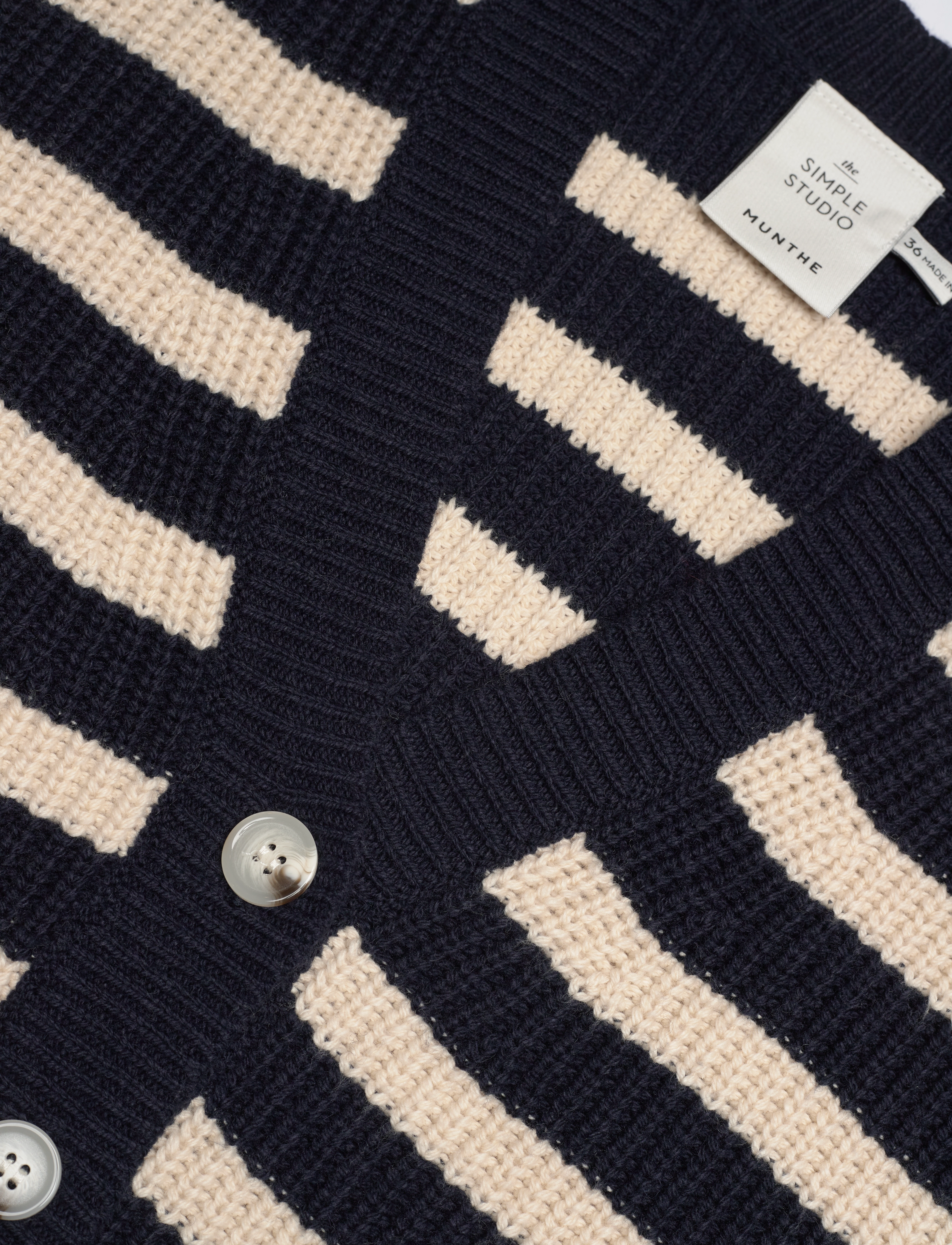 Munthe - TUPPER - strickjacken - navy - 5
