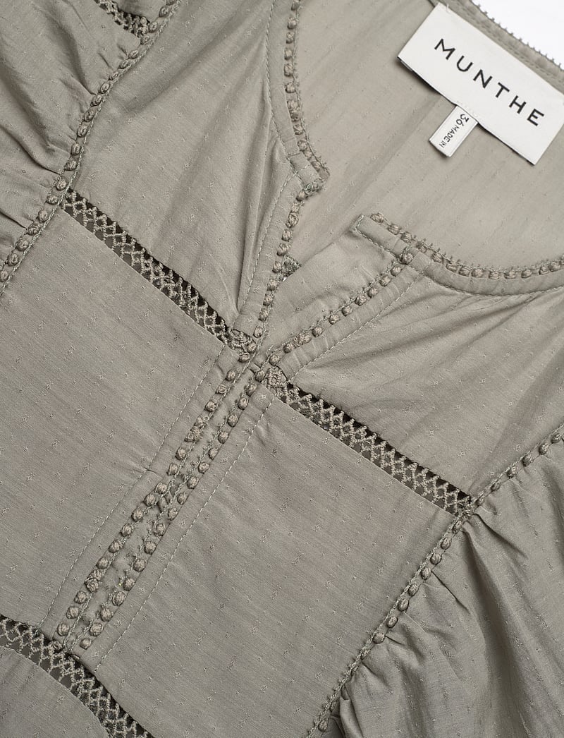 Munthe - FINETTA - långärmade blusar - dusty green - 2