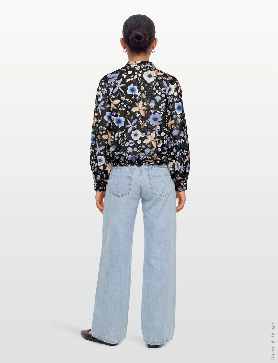 Munthe - FERNE - langärmelige blusen - black - 4