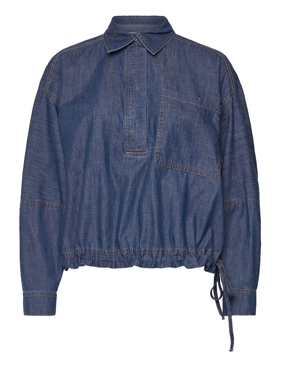 Munthe - FIHR - jeanshemden - indigo - 1