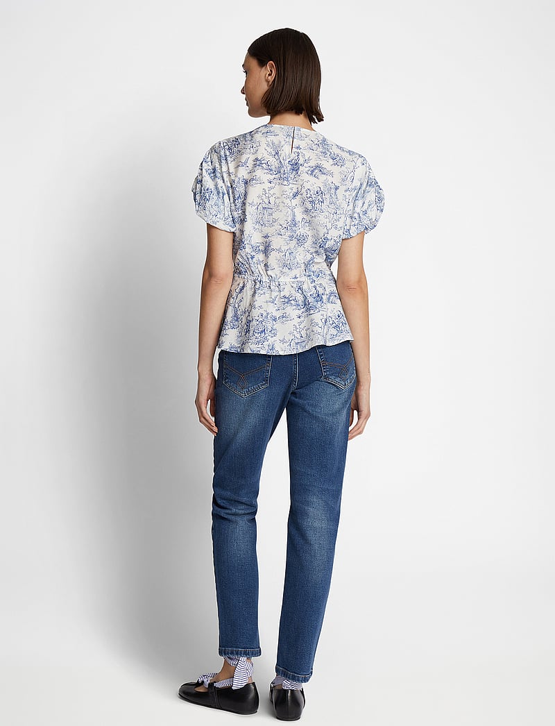 Munthe - FINONOLA - lühikeste varrukatega pluusid - white - 3