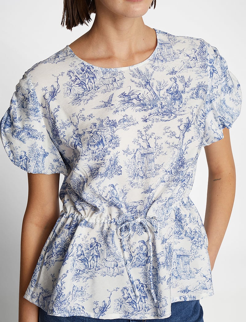 Munthe - FINONOLA - lühikeste varrukatega pluusid - white - 4