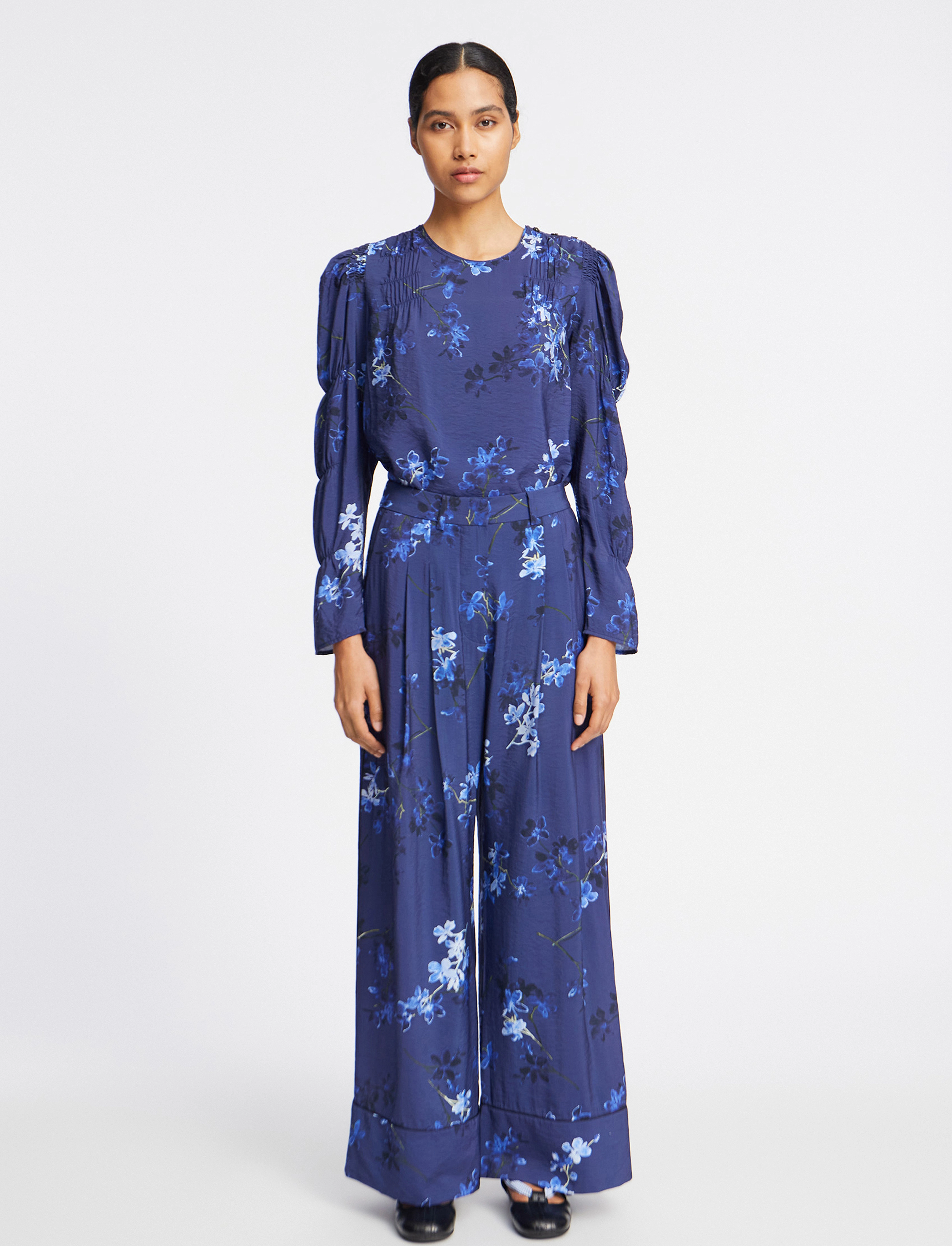 Munthe - FREWIN - långärmade blusar - navy - 3