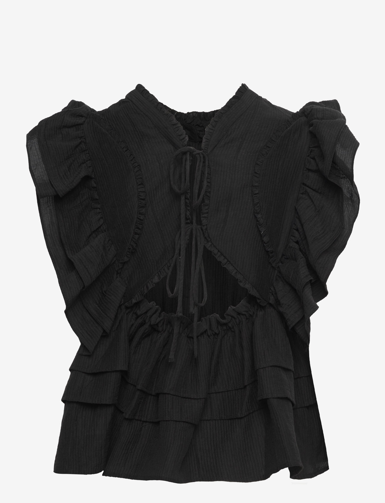 Munthe - FULTON - varrukateta pluusid - black - 1