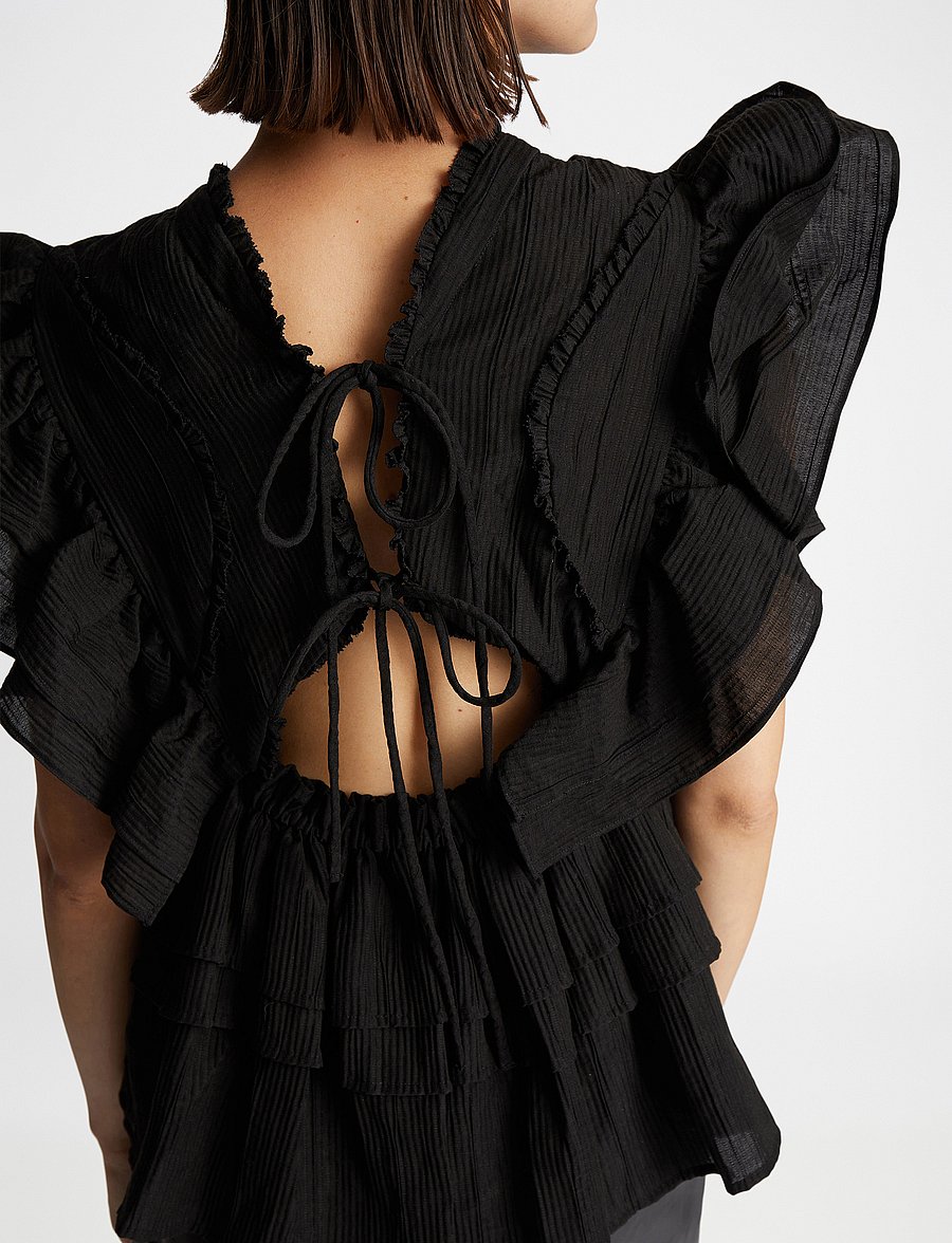 Munthe - FULTON - Ärmellose blusen - black - 5