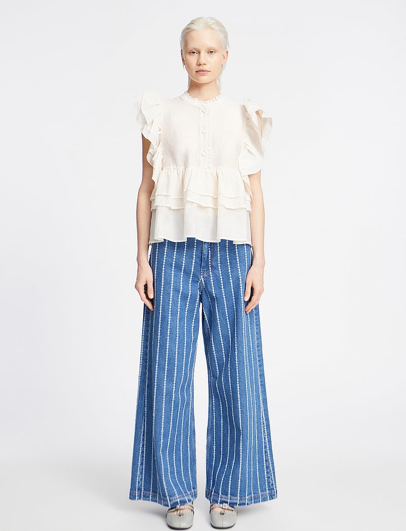 Munthe - FULTON - Ärmlösa blusar - ivory - 0