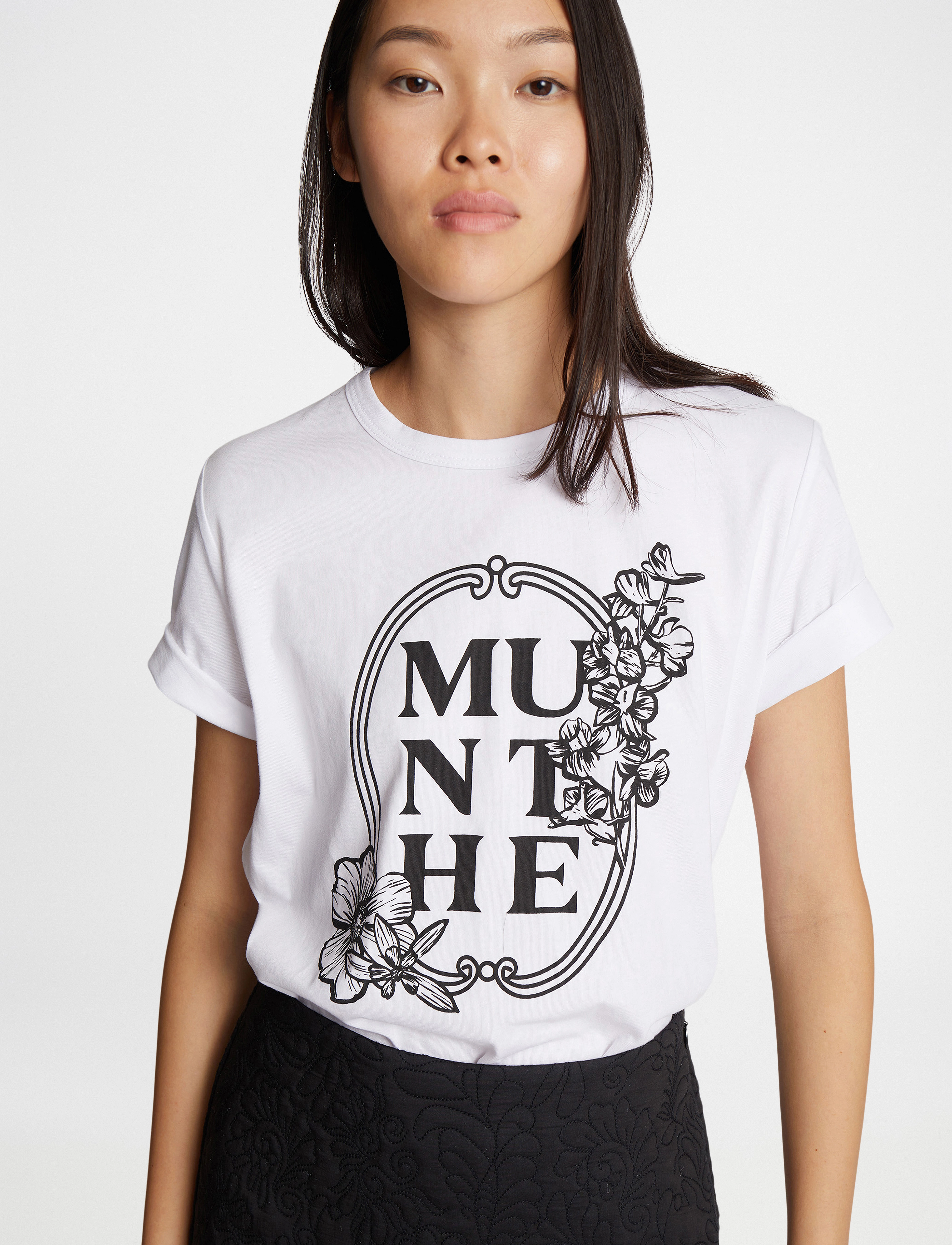 Munthe Fynella, 34, T-shirts & Oberteile, Weiß - Short-sleeved, Frauen