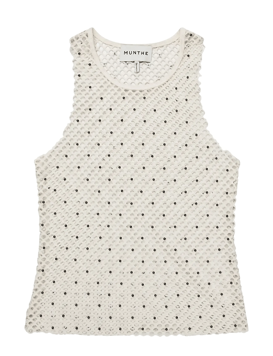 Munthe - FARLIE - varrukateta topid - white - 1