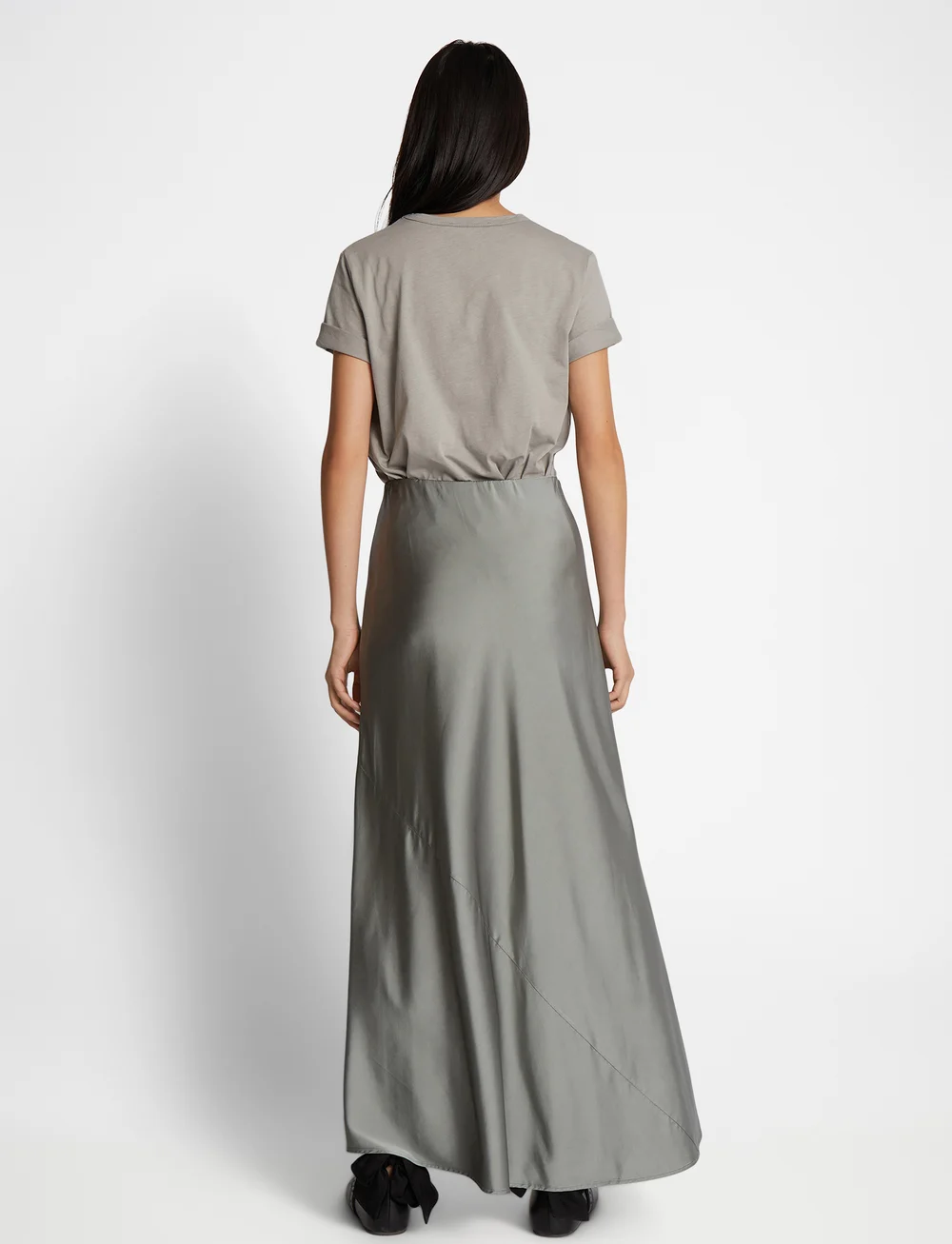 Munthe - BARDOT - satinkjolar - dusty green - 4