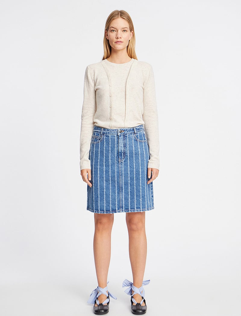 Munthe - FRUMAH - jeansröcke - indigo - 0