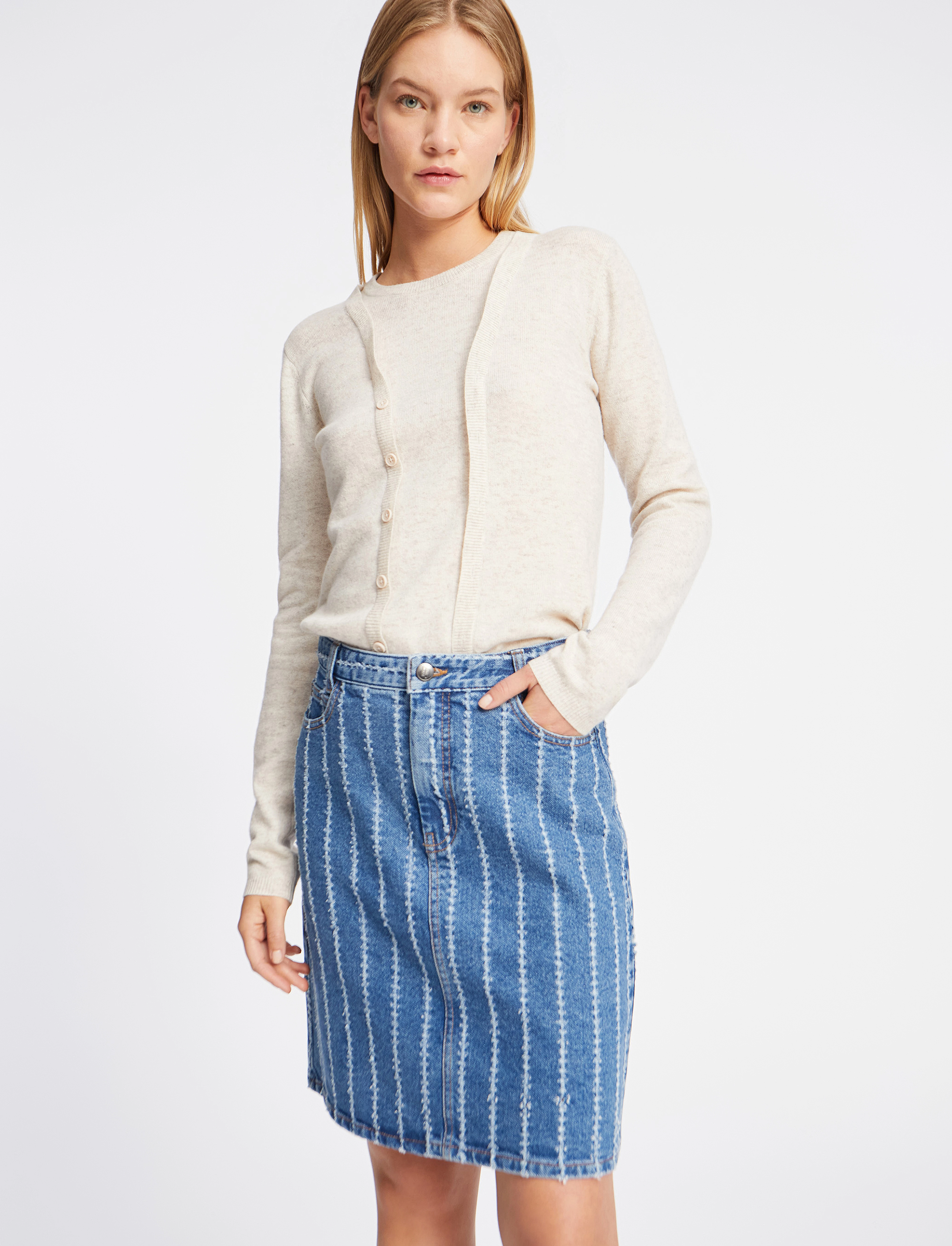 Munthe - FRUMAH - jupes en jeans - indigo - 5