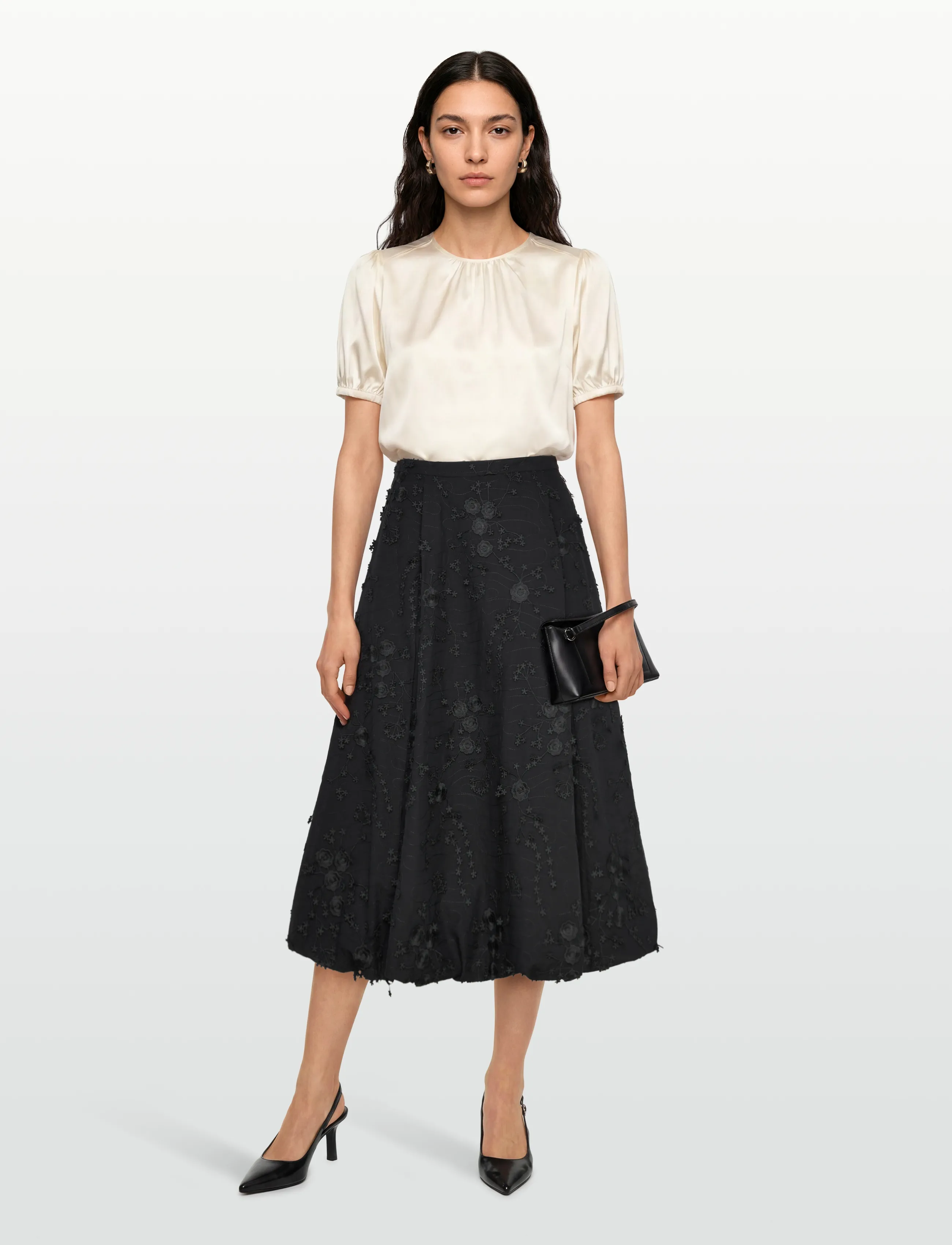 Munthe - FIAMMA - midi röcke - black - 0