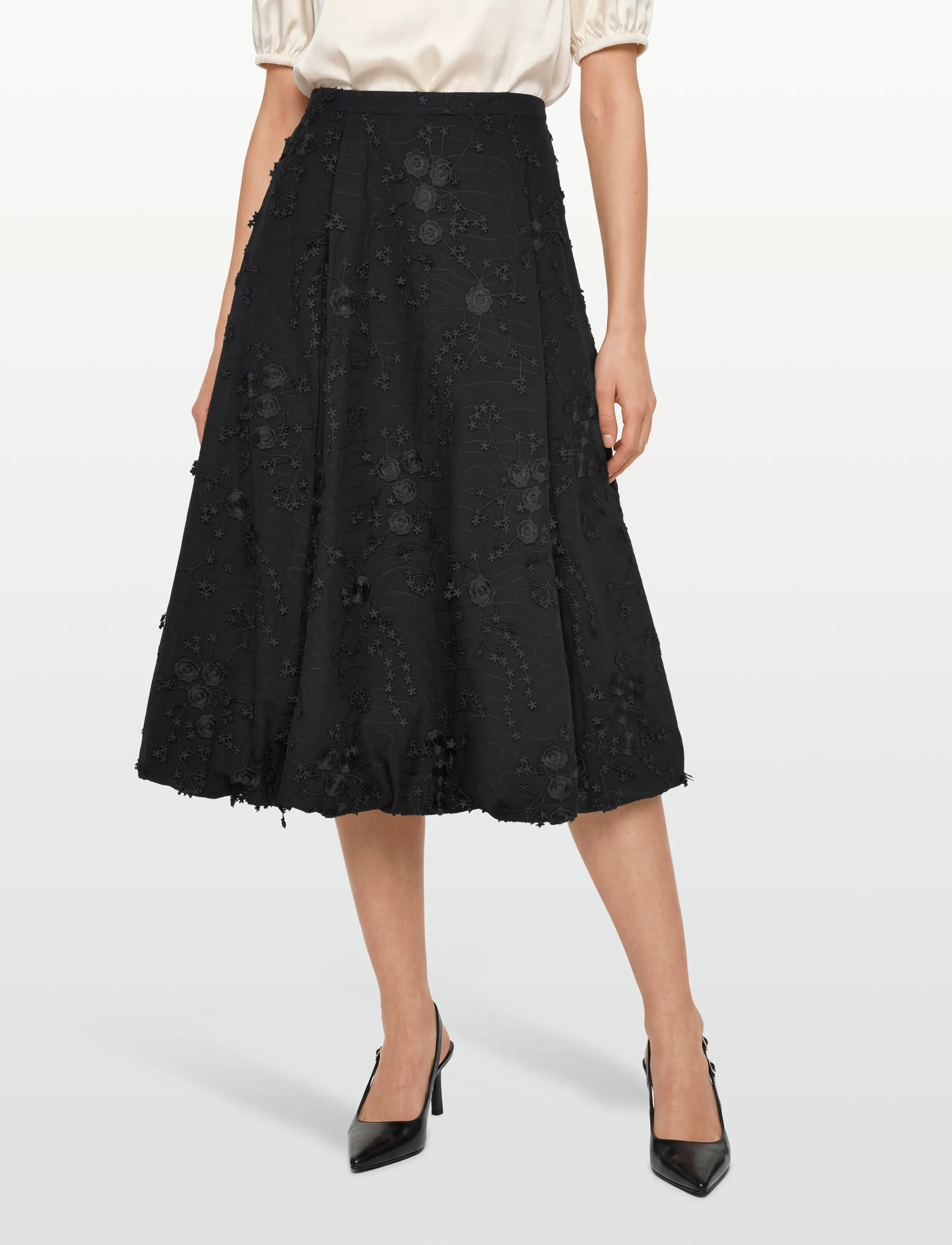 Munthe - FIAMMA - midi röcke - black - 3