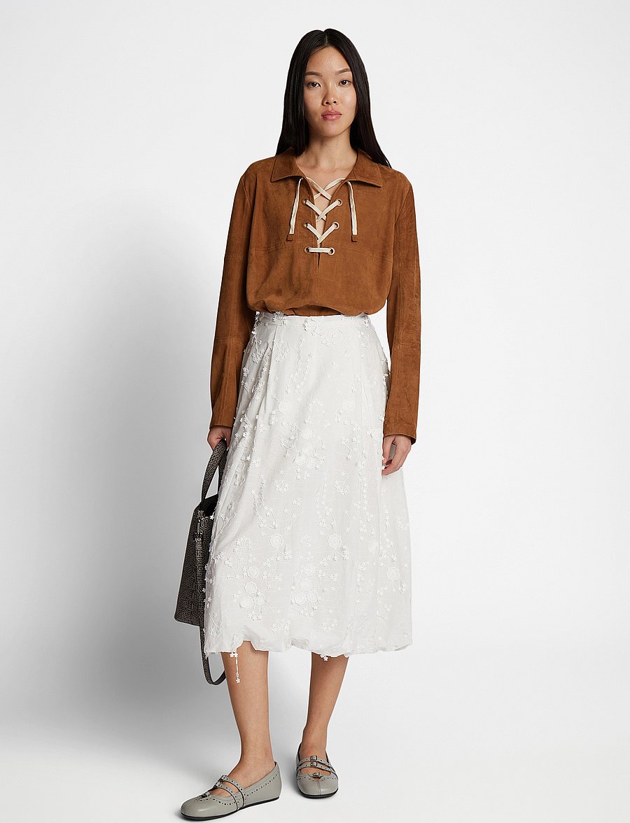 Munthe - FIAMMA - midi-röcke - ivory - 0