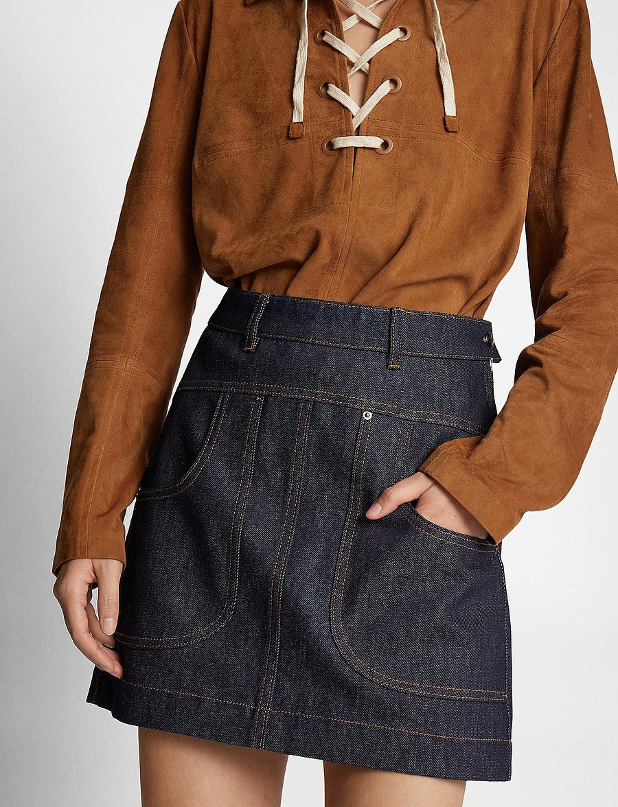 Munthe - FELISHA - jeansröcke - indigo - 5