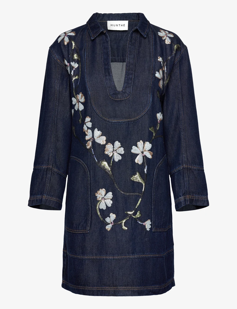Munthe - FIVA - jeansklänningar - indigo - 1