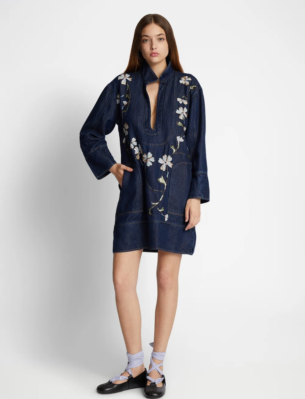 Munthe - FIVA - jeansklänningar - indigo - 0