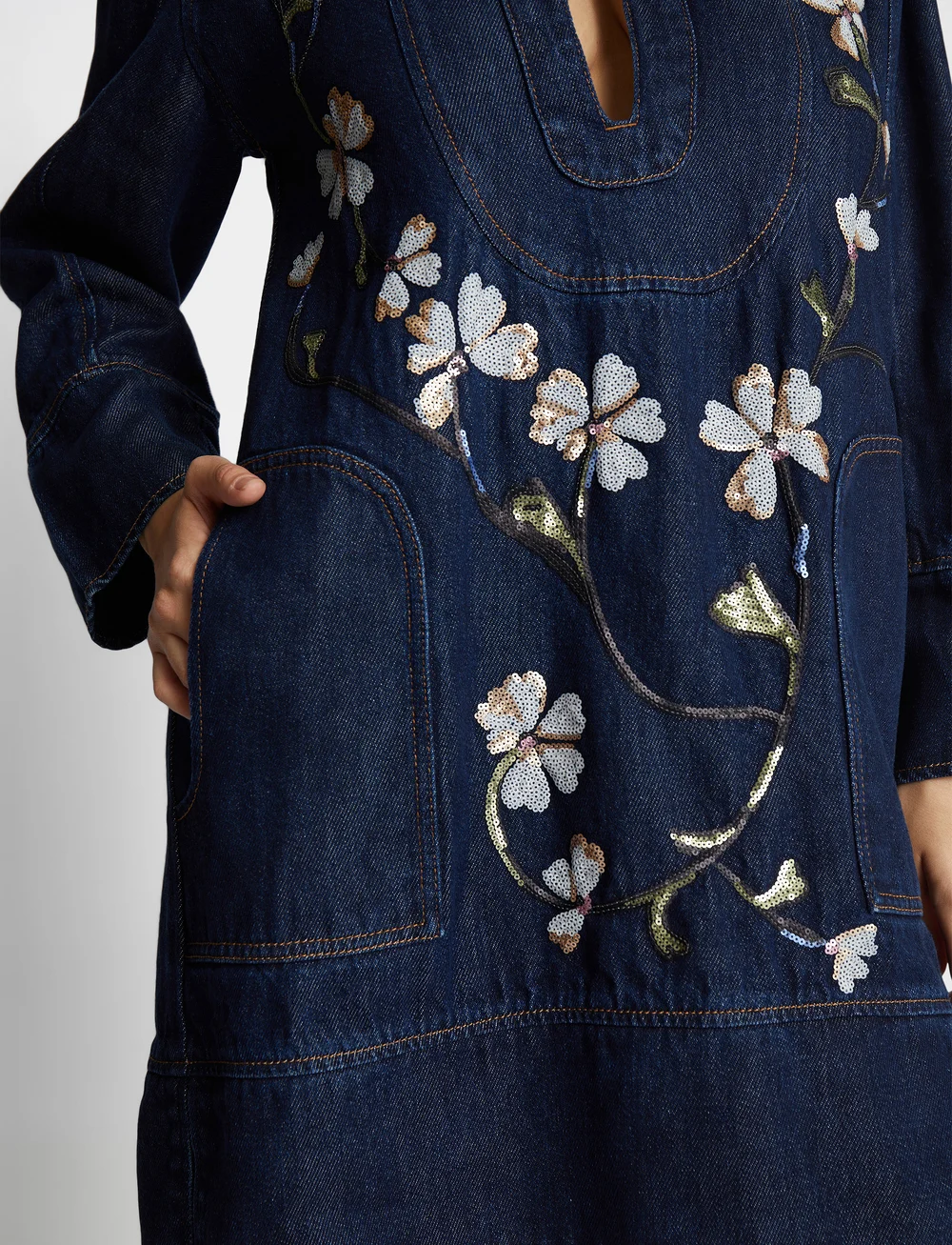 Munthe - FIVA - jeansklänningar - indigo - 5
