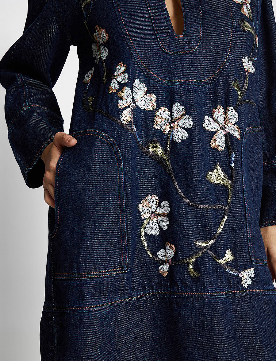 Munthe - FIVA - jeanskleider - indigo - 5