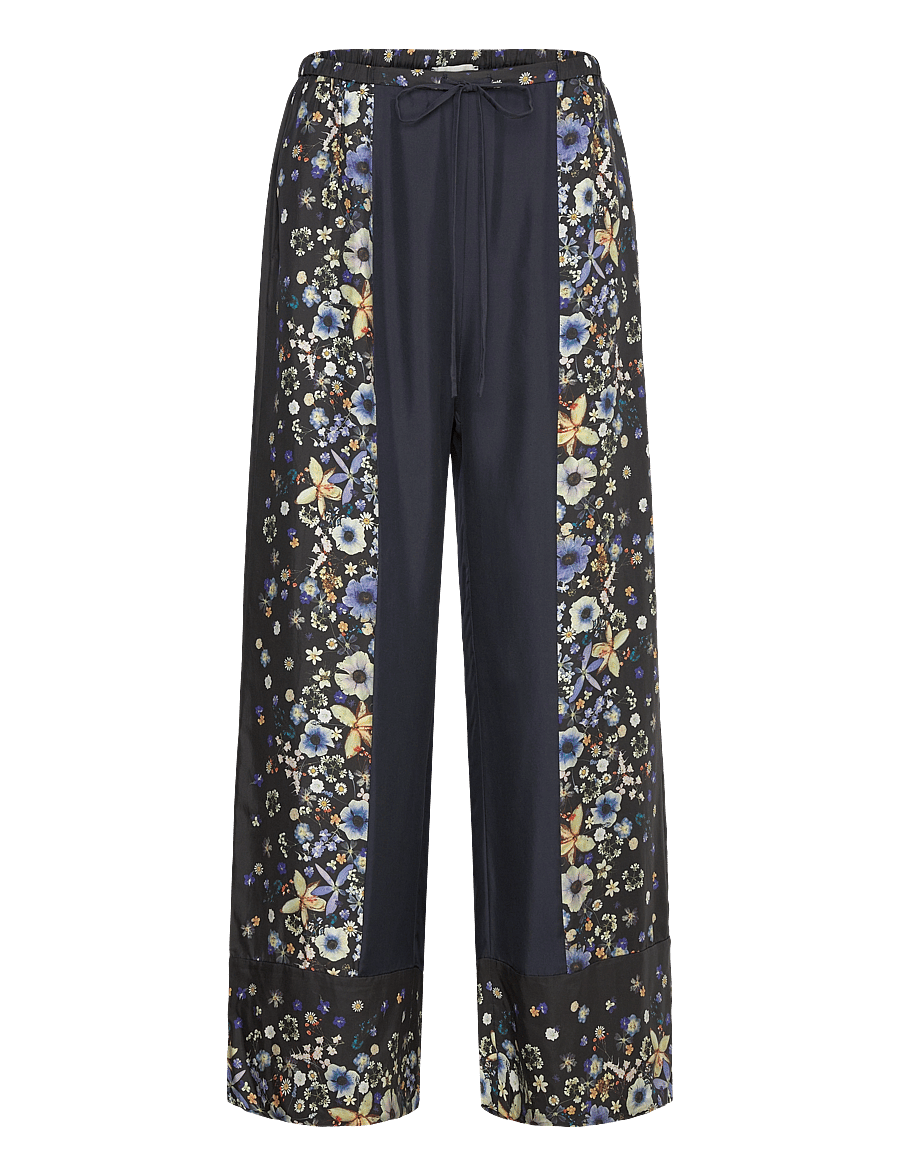 Munthe - FABERT - hosen mit weitem bein - black - 1