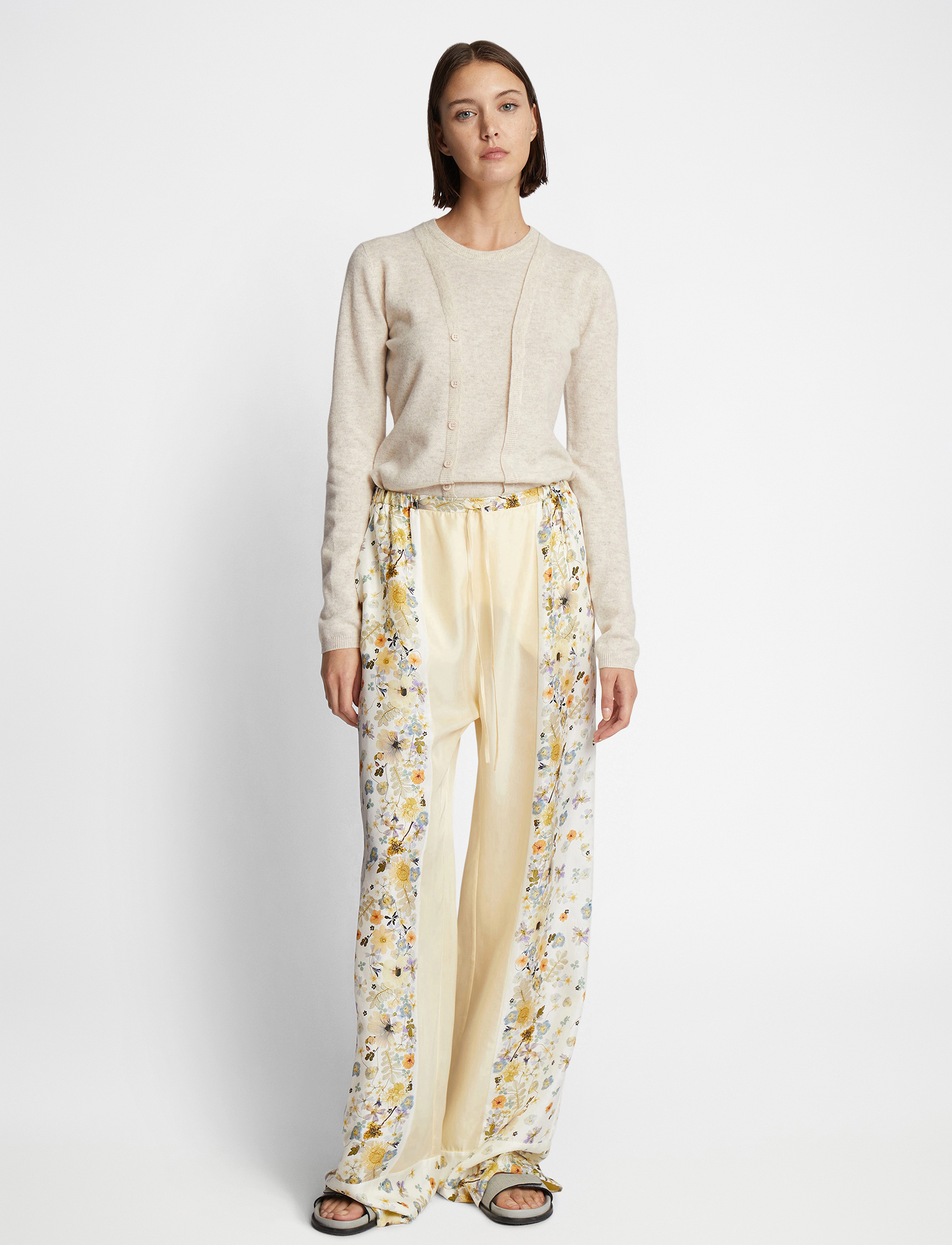 Munthe - FABERT - hosen mit weitem bein - creme - 3