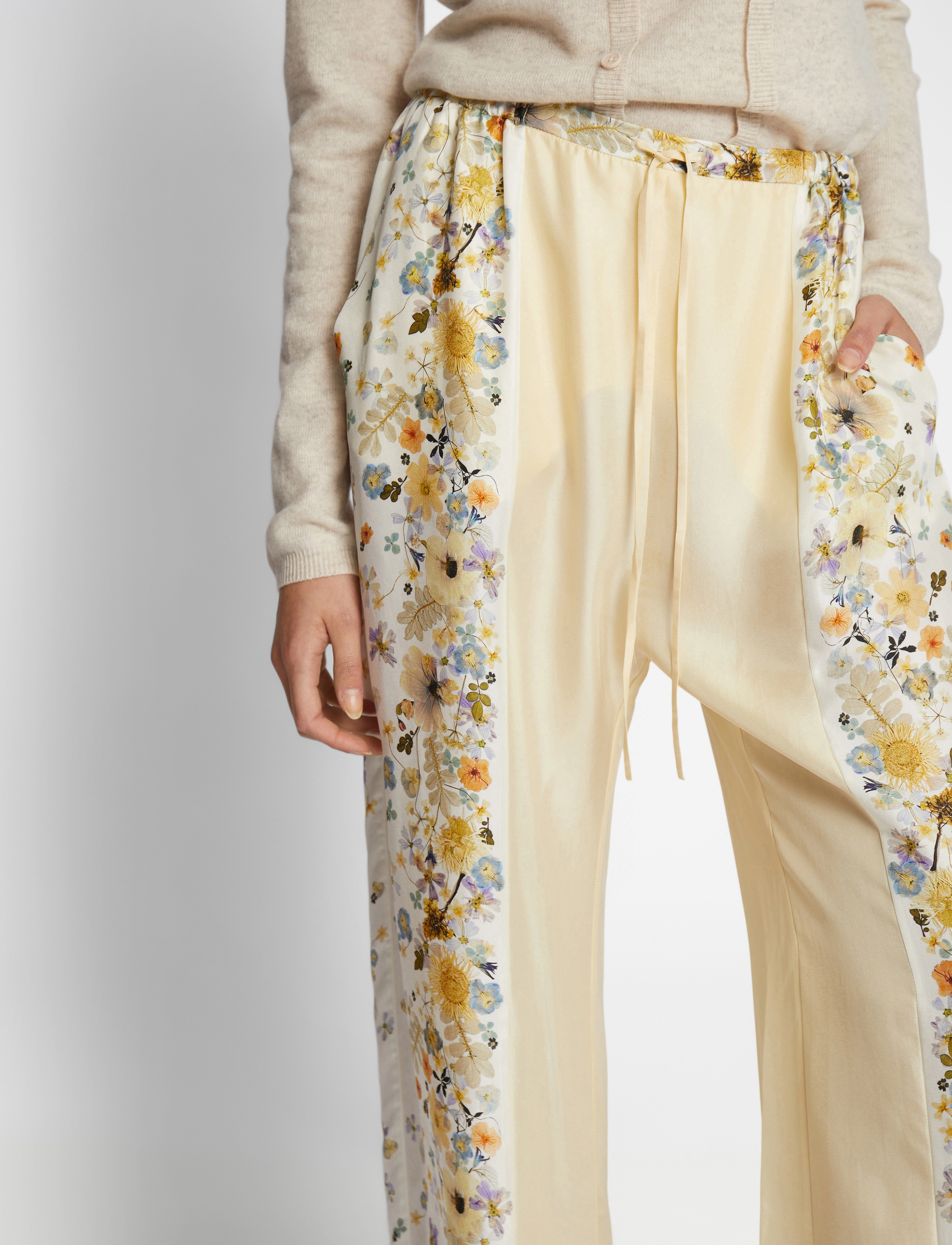 Munthe - FABERT - hosen mit weitem bein - creme - 5