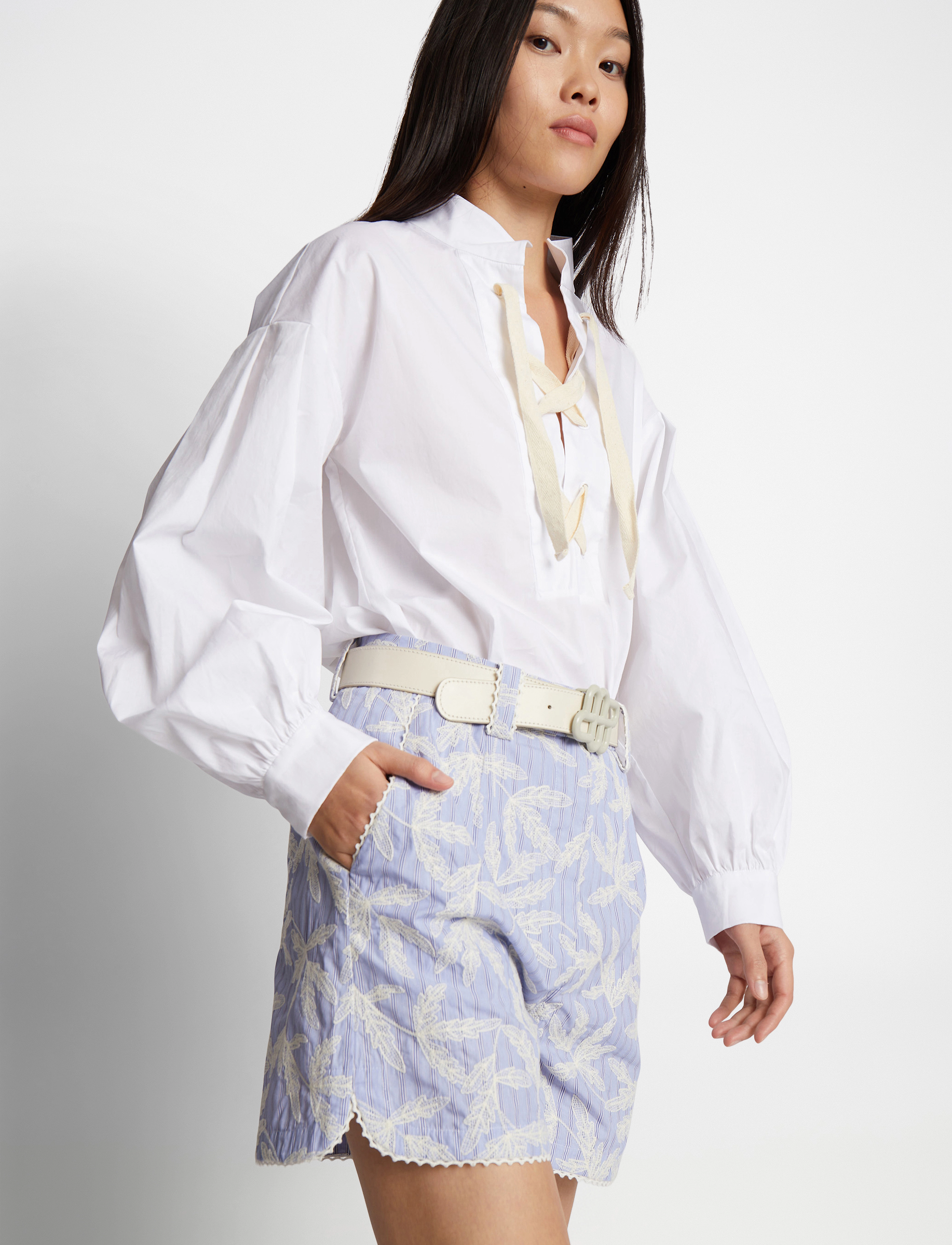 Munthe - FIDELMA - ikdienas šorti - light blue - 5