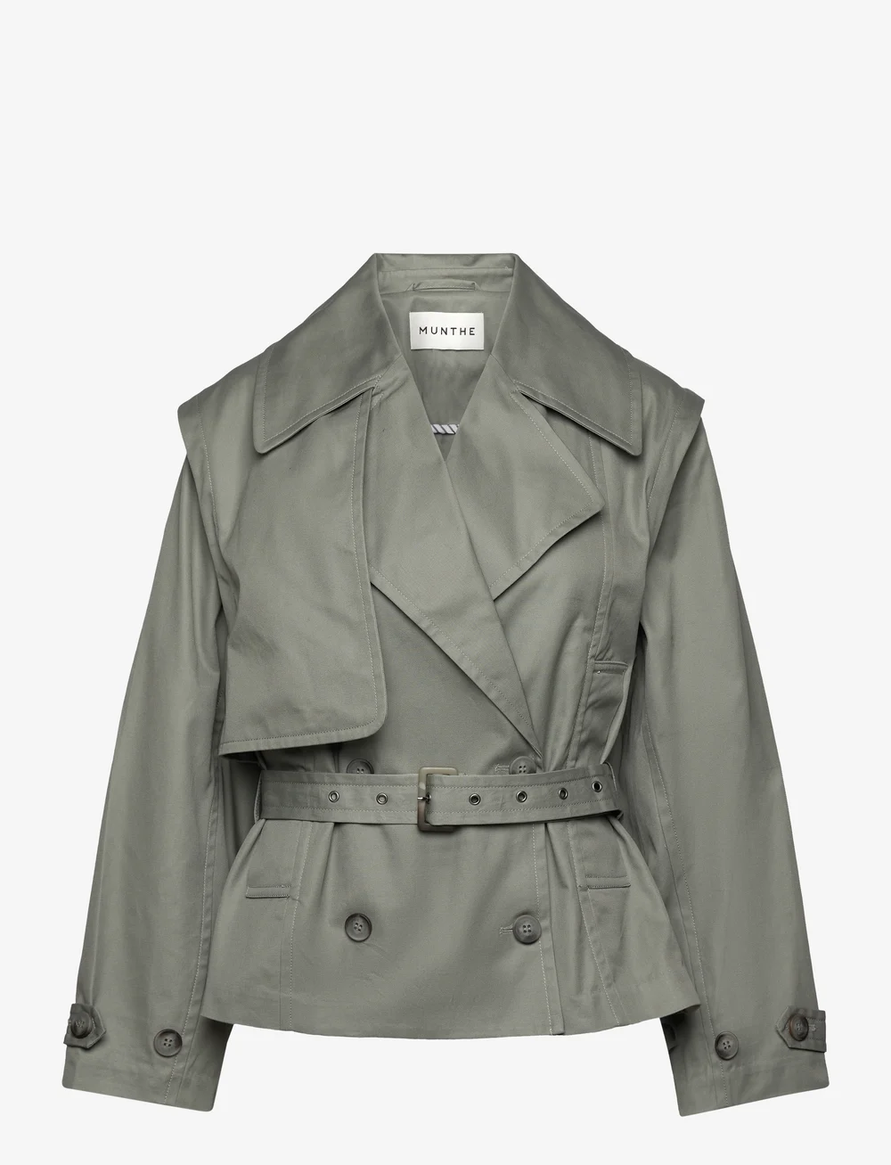Munthe - SOFUA - trenchcoats - dusty green - 1