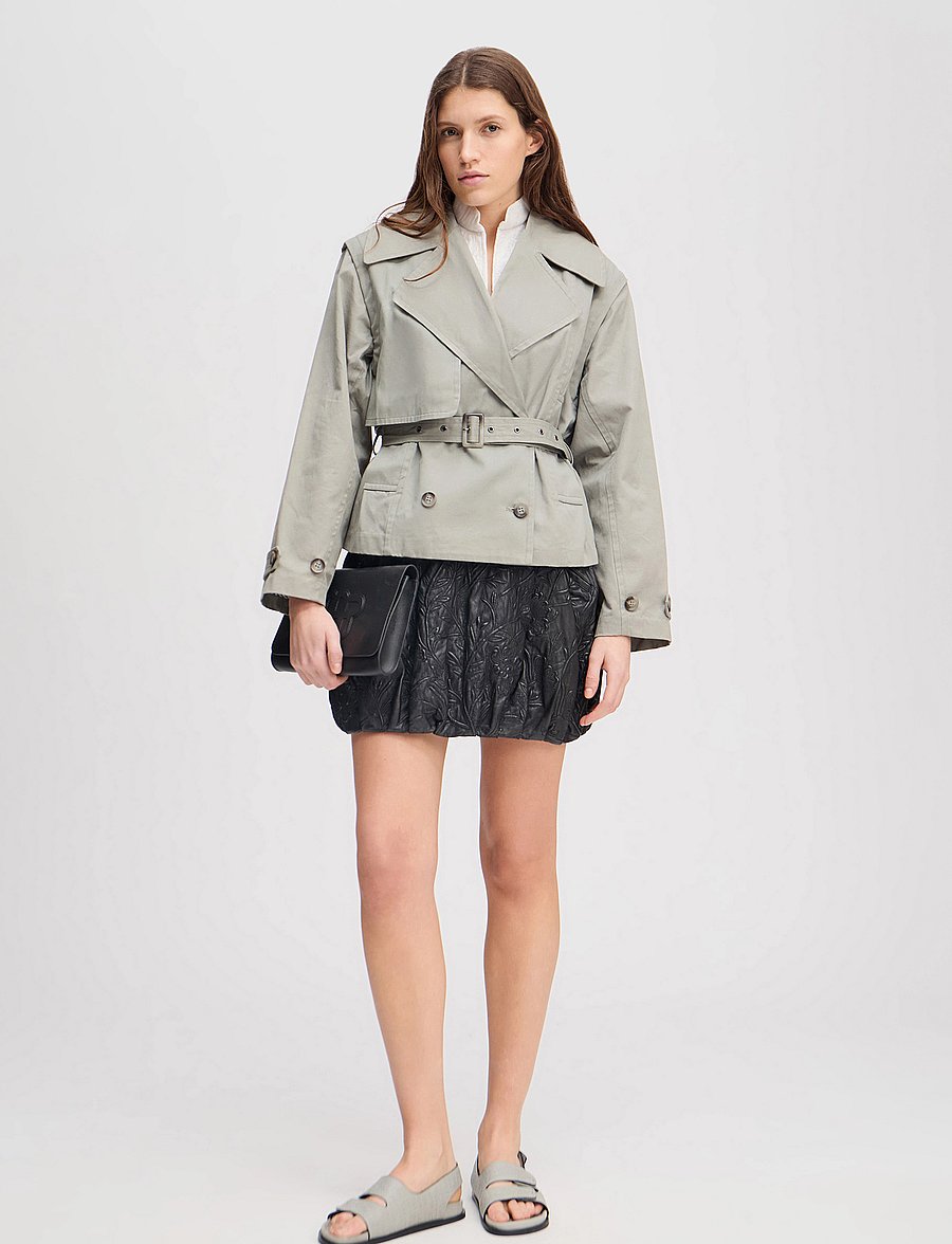 Munthe - SOFUA - trenchcoats - dusty green - 0