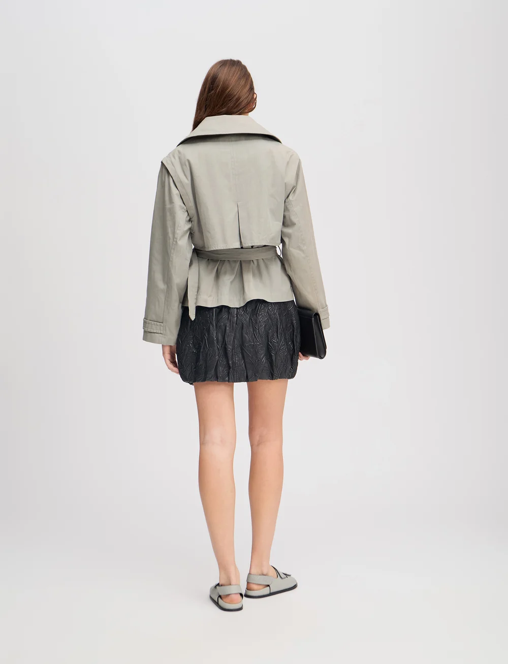 Munthe - SOFUA - trenchcoats - dusty green - 4