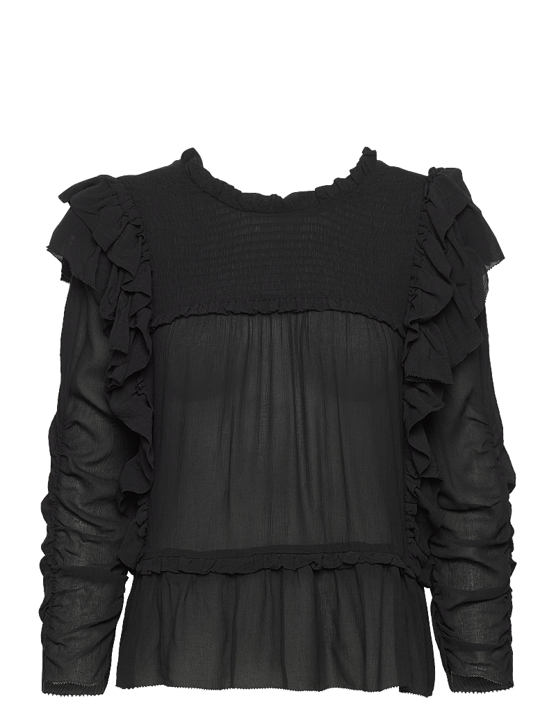 Munthe - CRISP - langærmede bluser - black - 1