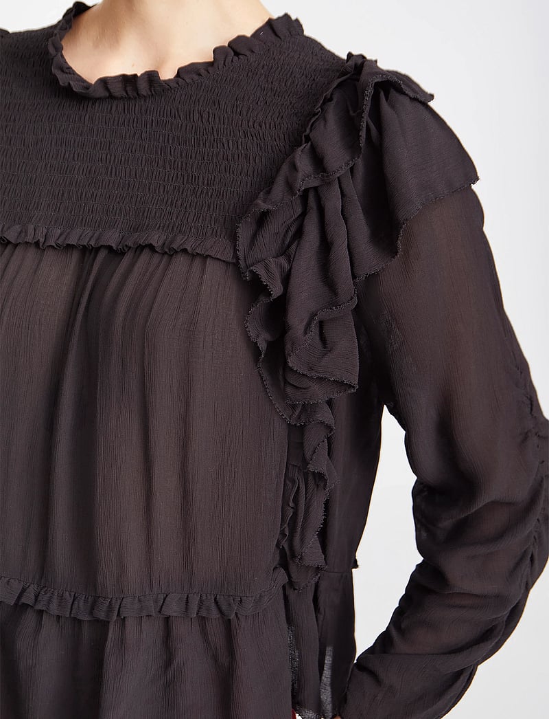 Munthe - CRISP - langærmede bluser - black - 4