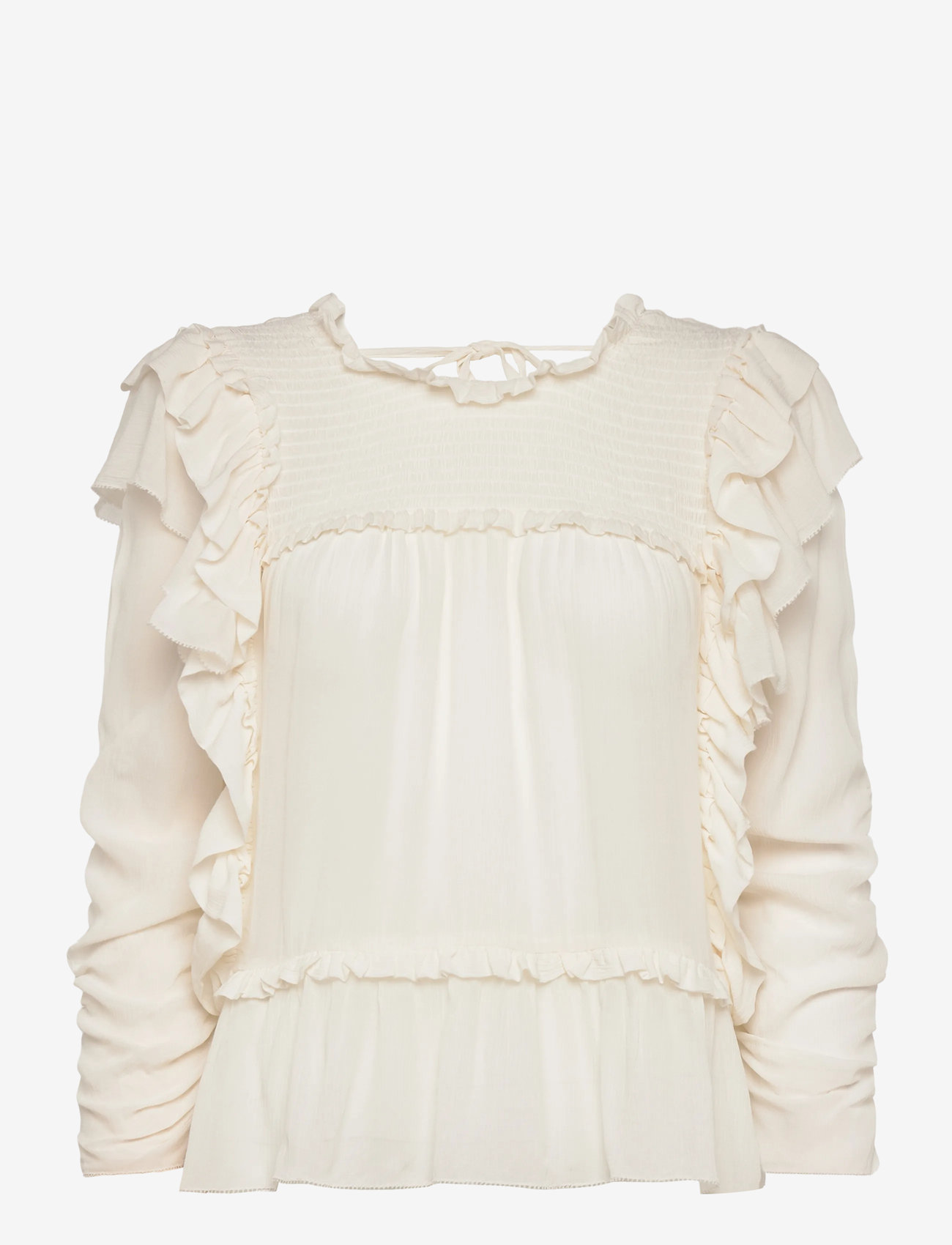 Munthe - CRISP - blūzes ar garām piedurknēm - ivory - 0