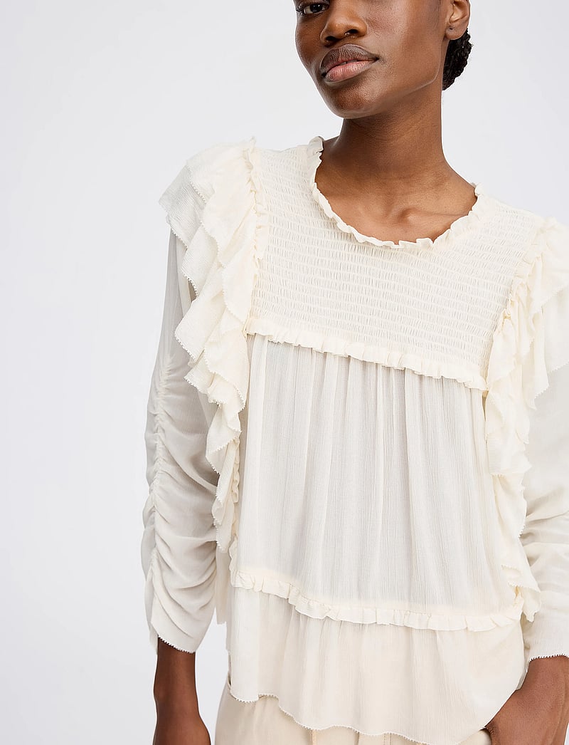 Munthe - CRISP - pikkade varrukatega pluusid - ivory - 4