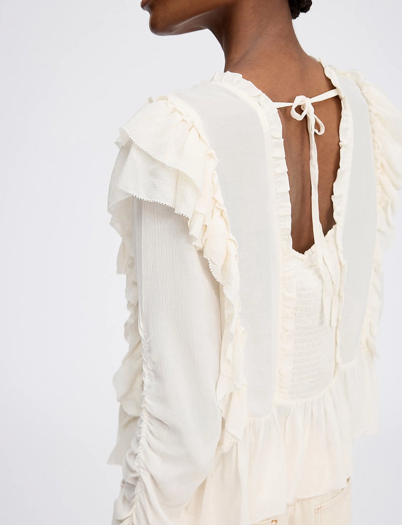 Munthe - CRISP - pikkade varrukatega pluusid - ivory - 5