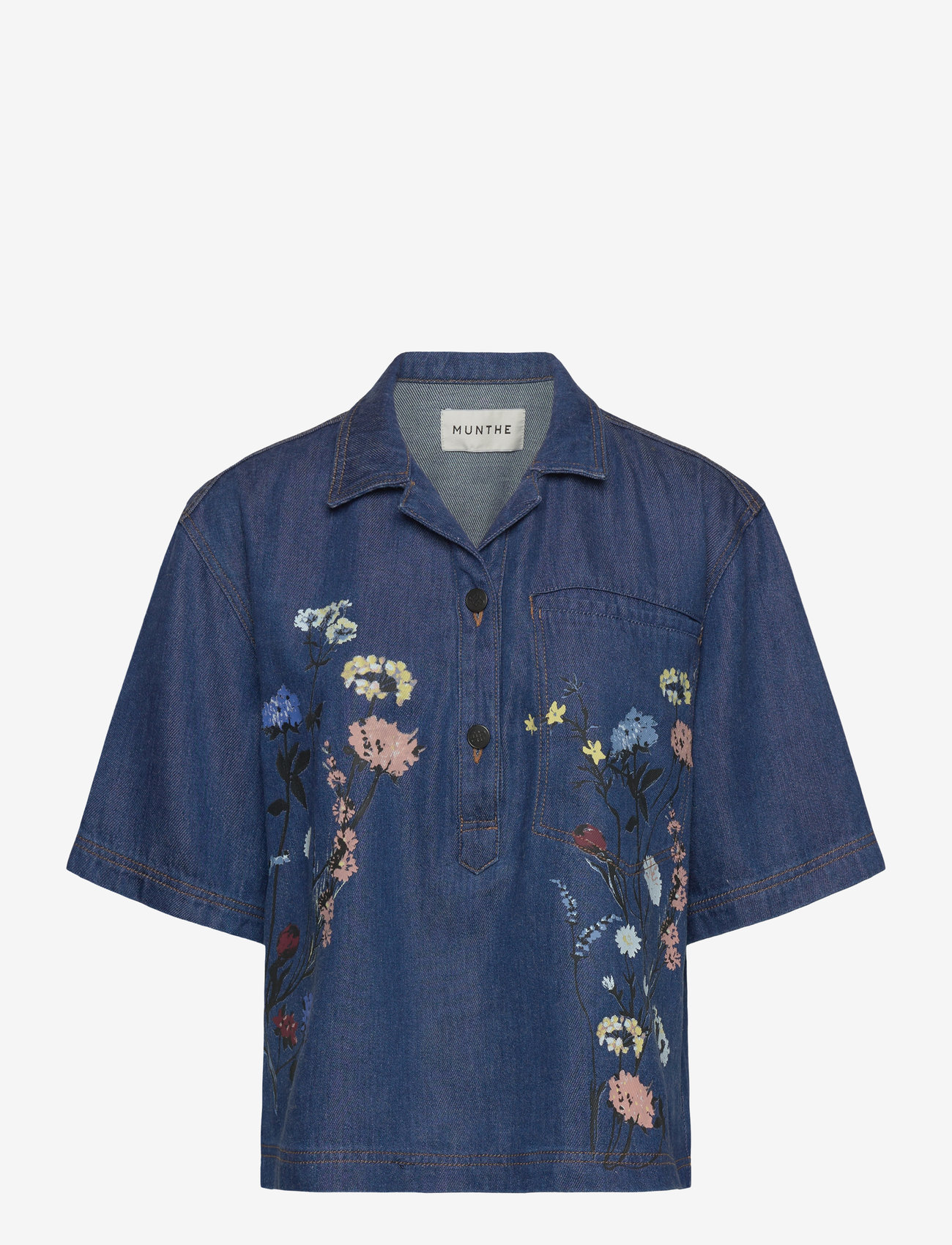 Munthe - PHOR - jeanshemden - blue - 0