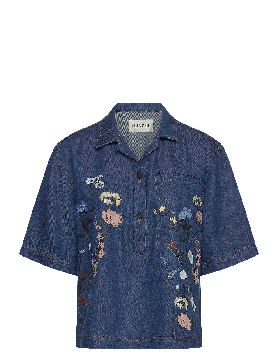 Munthe - PHOR - jeanshemden - blue - 1