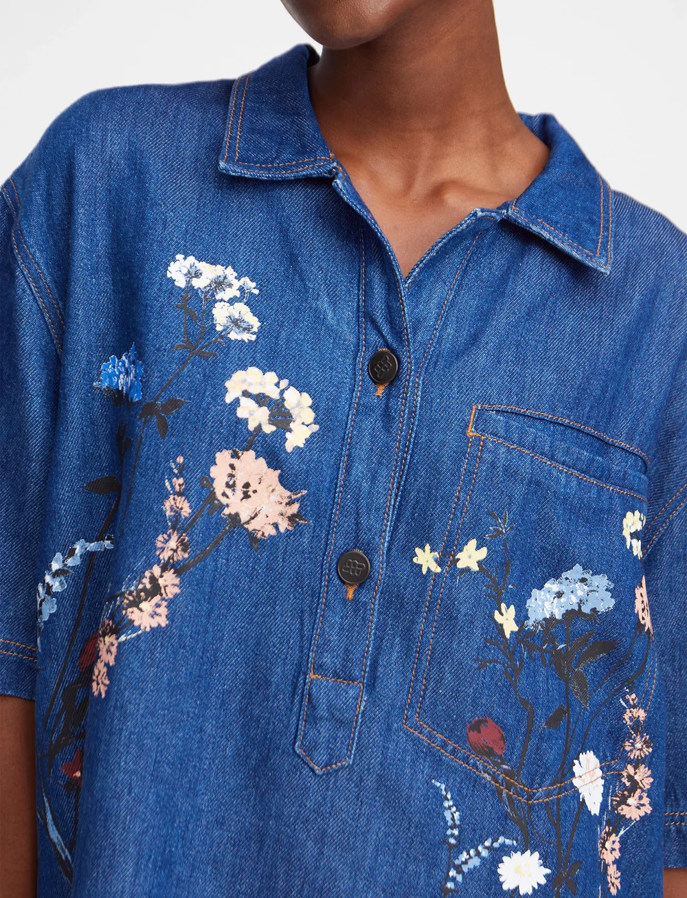 Munthe - PHOR - jeanshemden - blue - 5