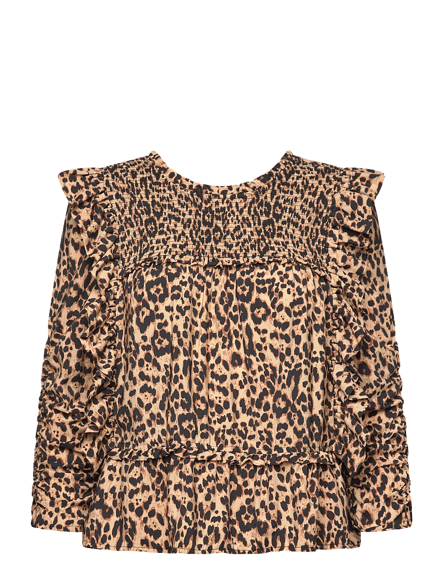 Munthe - CRISP - langærmede bluser - camel - 0