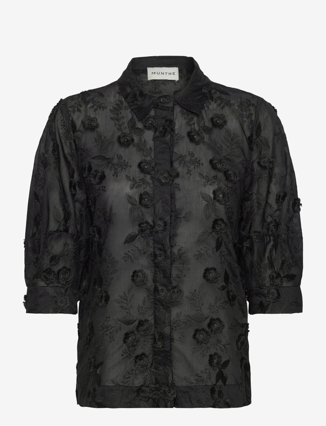 Munthe - PUST - short-sleeved blouses - black - 0
