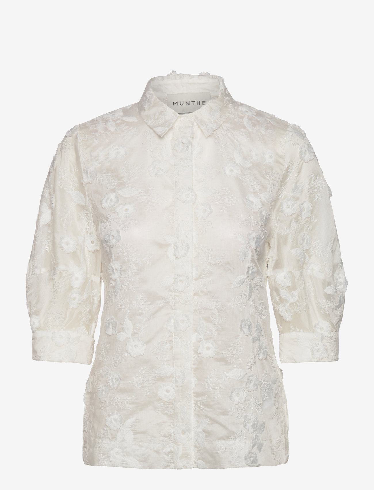 Munthe - PUST - short-sleeved blouses - white - 0