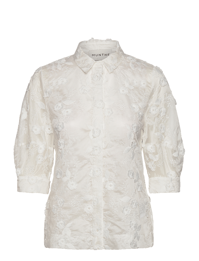 Munthe - PUST - kurzärmlige hemden - white - 0