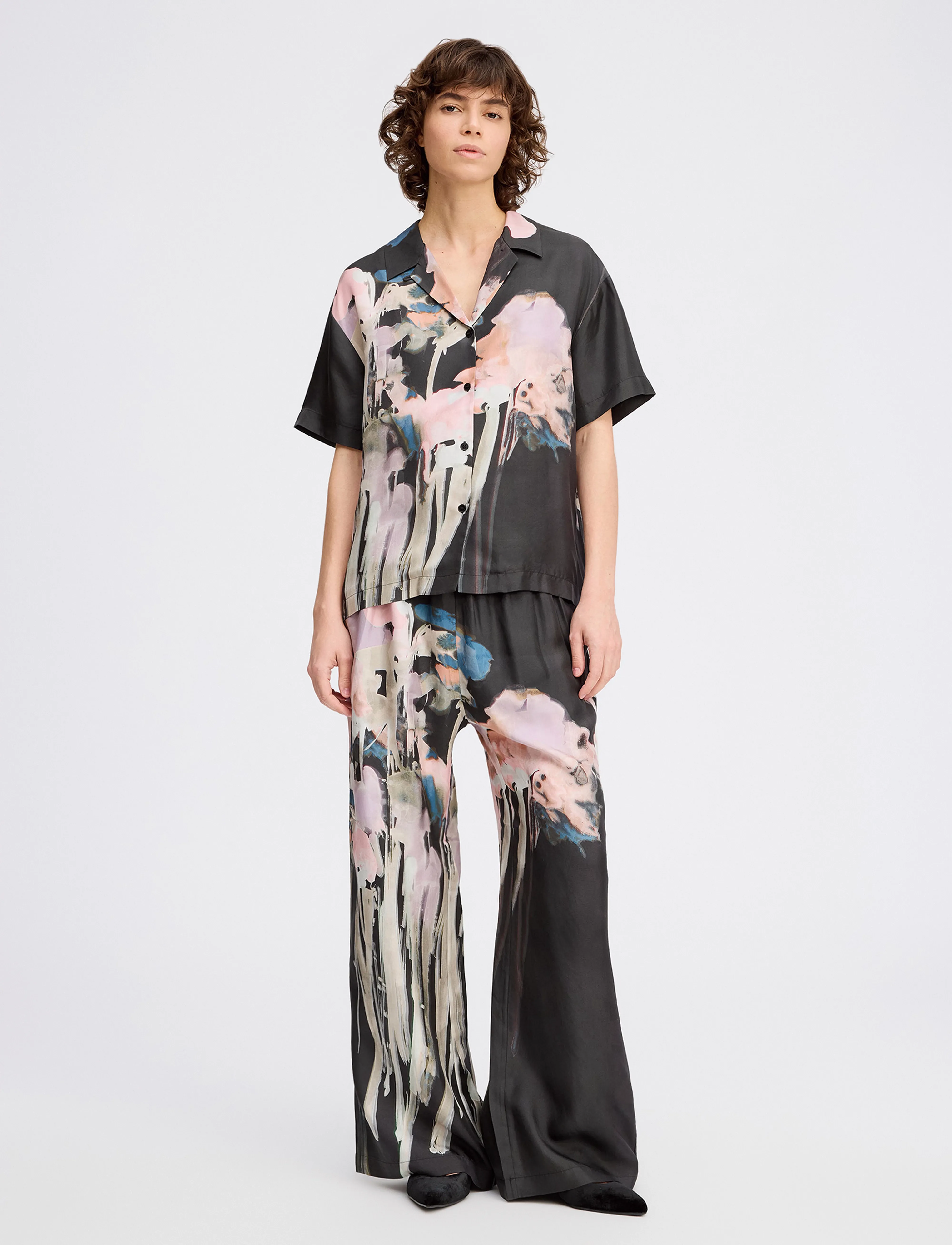 Munthe - PIANE - kurzärmlige hemden - black - 3