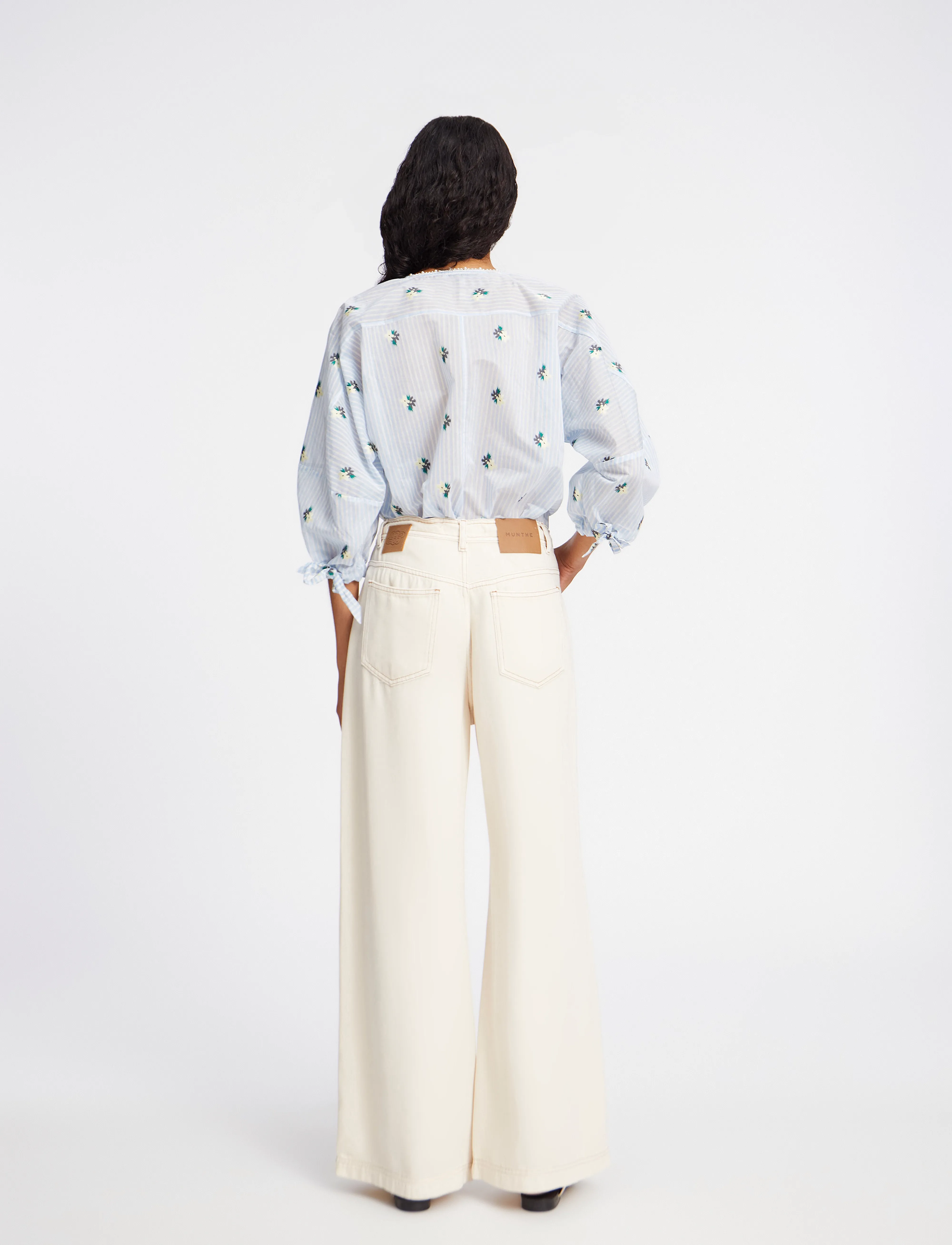 Munthe - PRISTINA - short-sleeved blouses - light blue - 4