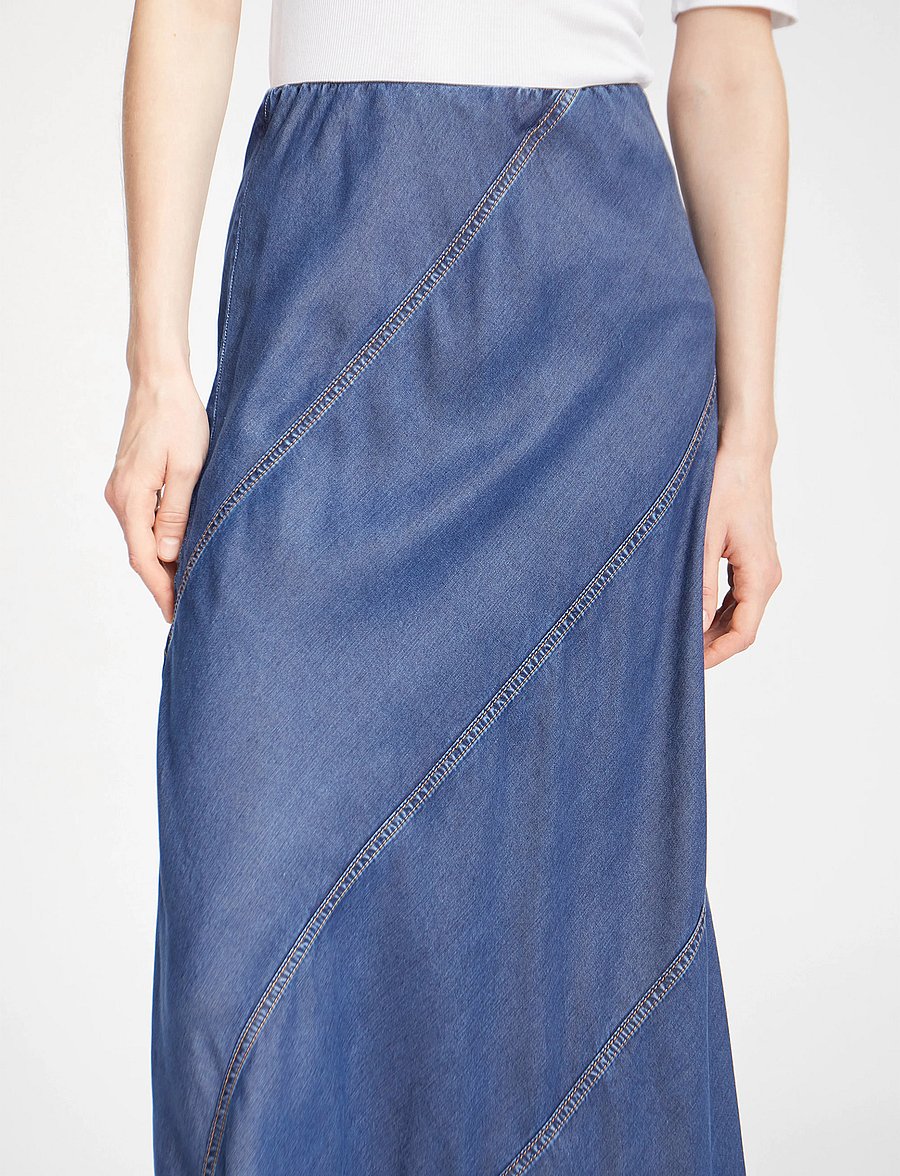 Munthe - PARSON - denimnederdele - indigo - 4